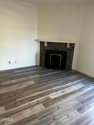Empty room, Fireplace, Interior, Wood Texture Flooring