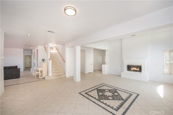 Empty room, Fireplace, Interior, Recessed Lighting