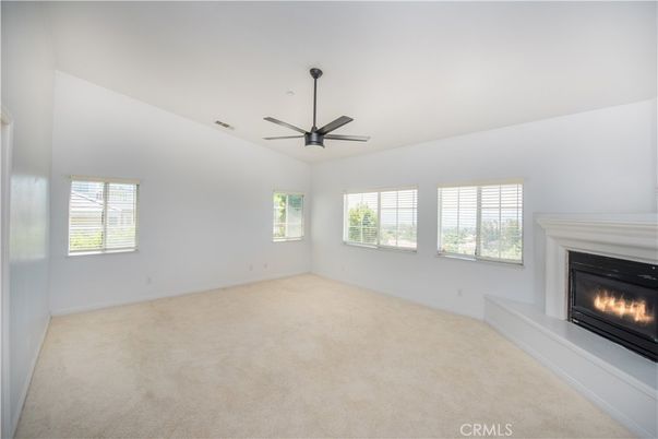 Empty room, Fireplace, Interior