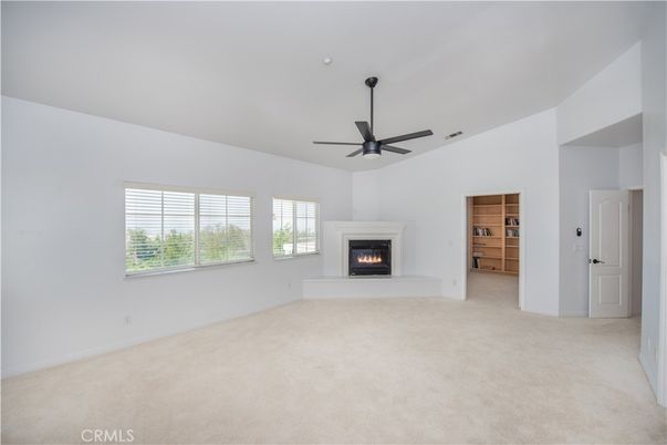 Empty room, Fireplace, Interior