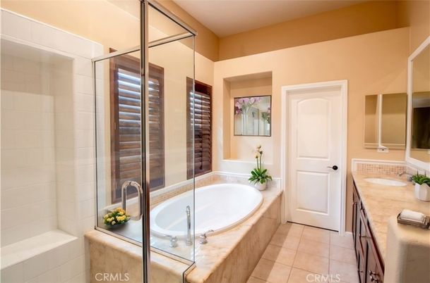 Bathroom, Dual Sink Vanities, Glass Shower, Interior