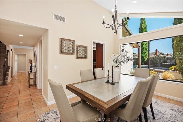 Chandelier, Dining room, Interior, Recessed Lighting
