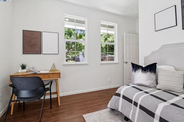 Bedroom, Home Office, Interior, Wood Texture Flooring