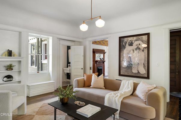 Interior, Living room, Pendant Lights, Wood Texture Flooring
