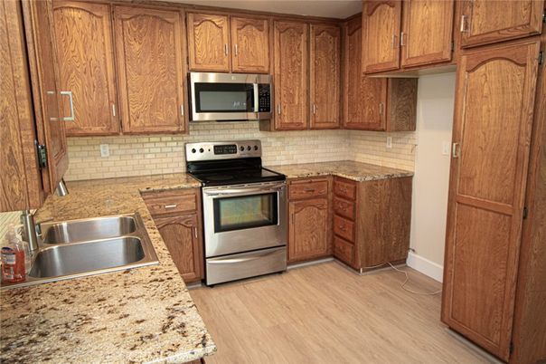 Interior, Kitchen, Wood Texture Flooring