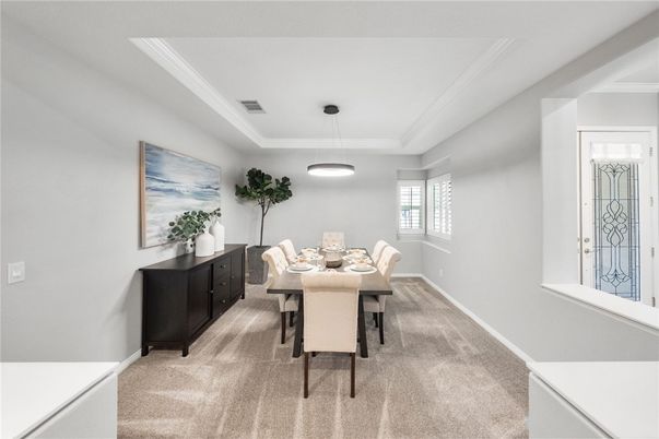 Dining room, Interior, Pendant Lights