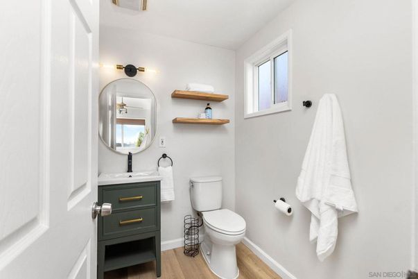 Bathroom, Interior, Wood Texture Flooring