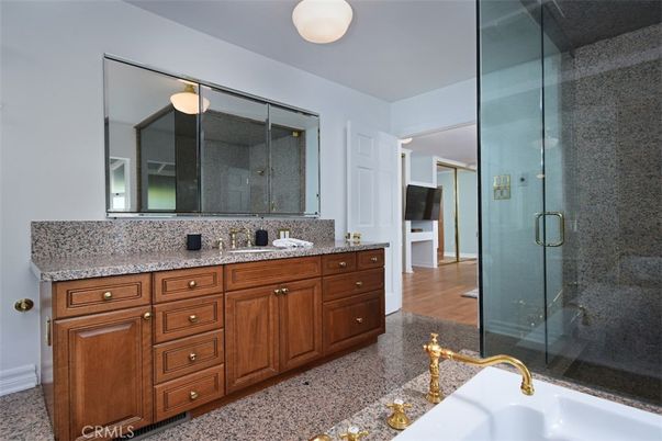 Bathroom, Dual Sink Vanities, Glass Shower, Interior