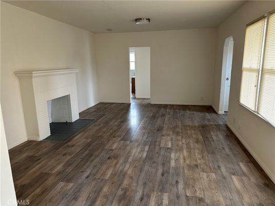 Empty room, Fireplace, Interior, Wood Texture Flooring