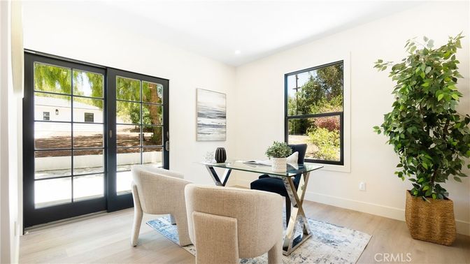 Home Office, Interior, Wood Texture Flooring