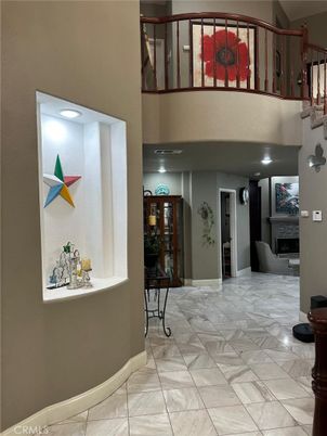 Fireplace, Interior, Marble, Recessed Lighting
