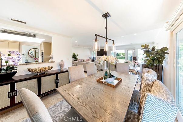 Dining room, Interior, Living room, Pendant Lights, Recessed Lighting