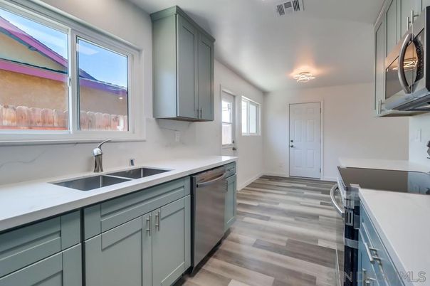 Interior, Kitchen, Wood Texture Flooring