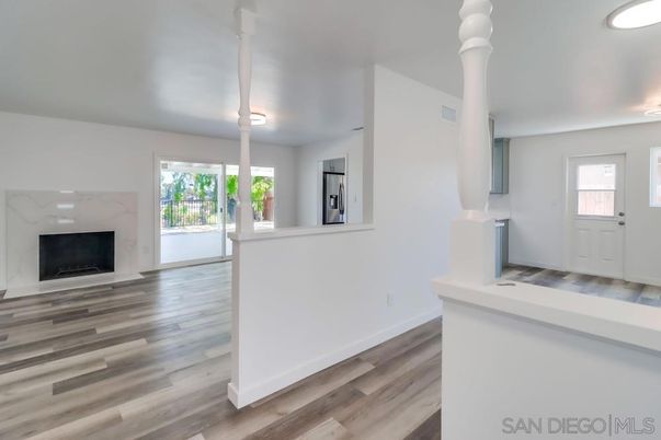 Fireplace, Interior, Wood Texture Flooring