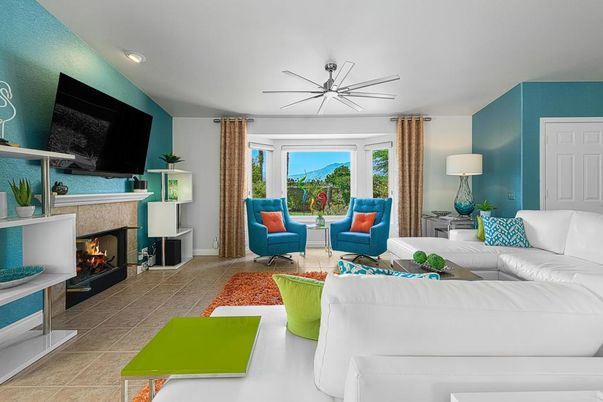 Fireplace, Interior, Living room, Recessed Lighting