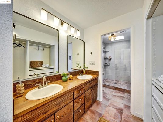 Bathroom, Dual Sink Vanities, Glass Shower, Interior