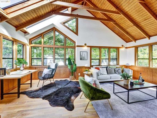 Interior, Living room, Sun Room, Wooden Beams, Wooden Ceilings, Wood Texture Flooring