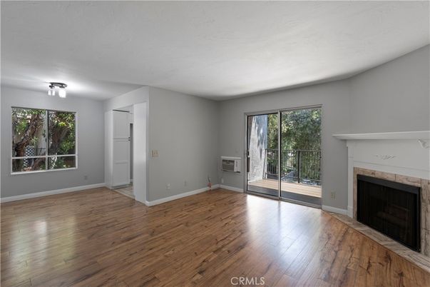 Empty room, Fireplace, Interior, Wood Texture Flooring