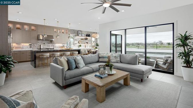 Interior, Kitchen, Living room, Pendant Lights, Recessed Lighting, Water
