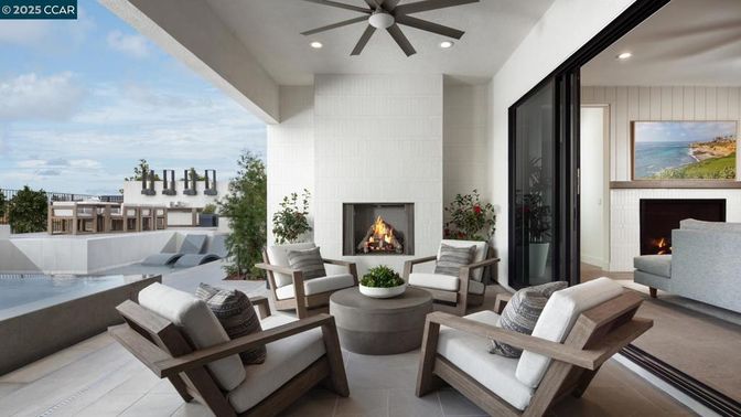 Fireplace, Interior, Living room, Recessed Lighting