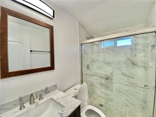 Bathroom, Glass Shower, Interior, Marble Walls