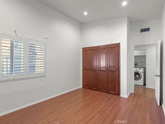 Interior, Recessed Lighting, Utility Closets, Washer, Wood Texture Flooring