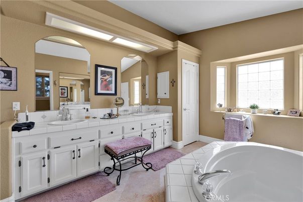 Bathroom, Dual Sink Vanities, Interior, Tile Countertops