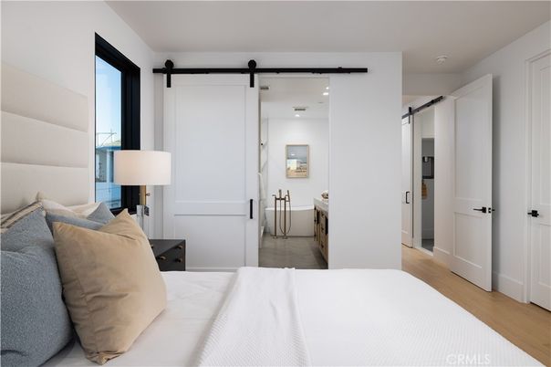 Bathroom, Bedroom, Interior, Recessed Lighting, Wood Texture Flooring