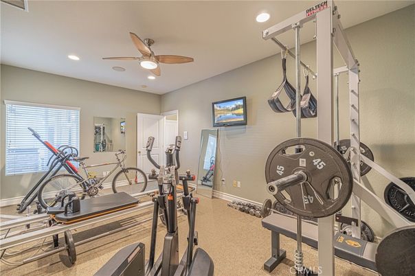 Fitness Equipment, Interior, Recessed Lighting