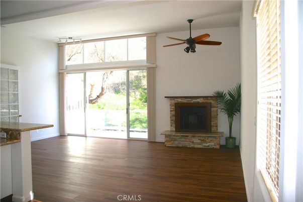 Empty room, Fireplace, Interior, Wood Texture Flooring