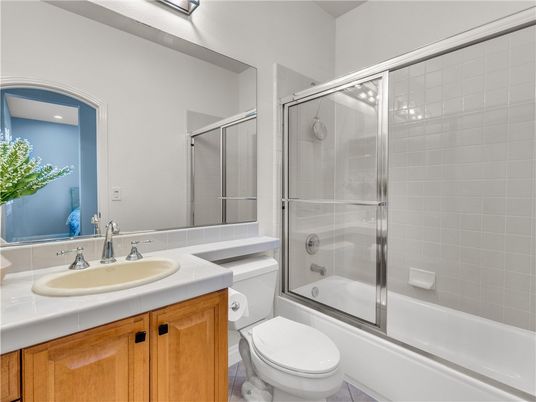 Bathroom, Glass Shower, Interior, Tile Countertops