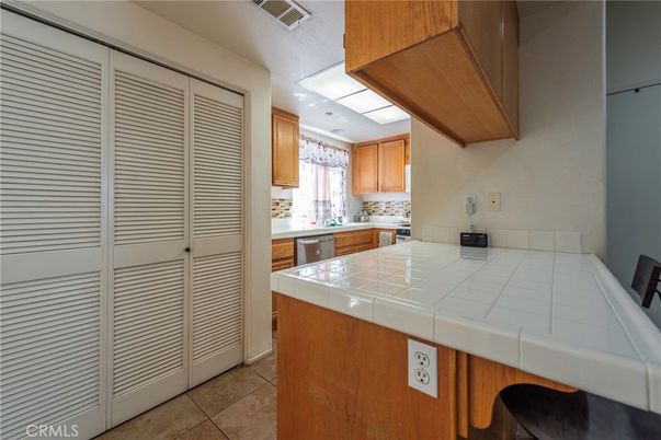 Interior, Kitchen, Recessed Lighting, Tile Countertops