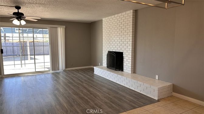 Empty room, Fireplace, Interior, Wood Texture Flooring