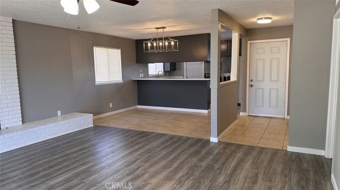 Interior, Kitchen, Pendant Lights, Wood Texture Flooring