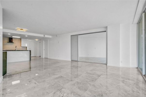Empty room, Interior, Kitchen, Marble, Recessed Lighting