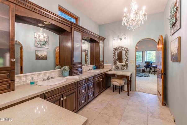 Bathroom, Chandelier, Dual Sink Vanities, Interior