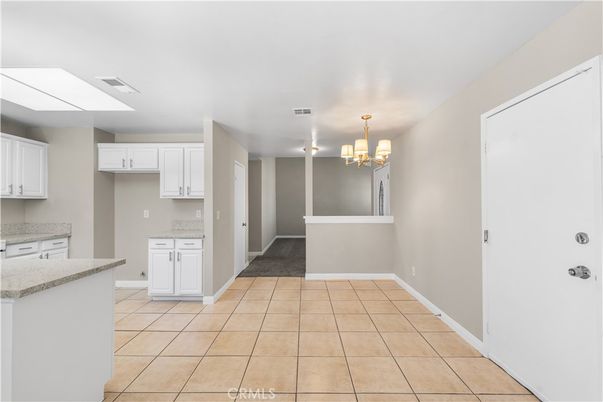 Chandelier, Empty room, Interior, Kitchen