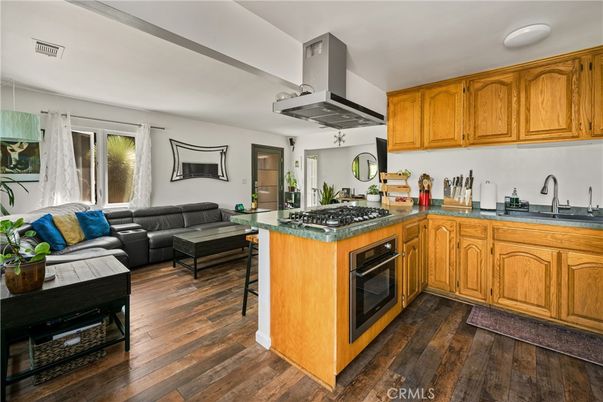 Interior, Kitchen, Living room, Wood Texture Flooring