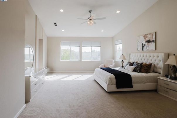 Bedroom, Interior, Recessed Lighting