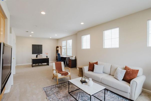 Interior, Living room, Recessed Lighting