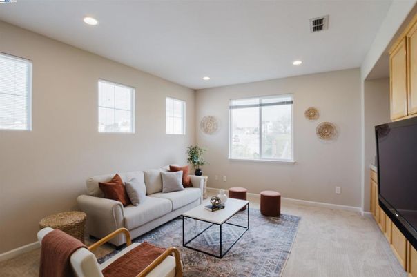Interior, Living room, Recessed Lighting