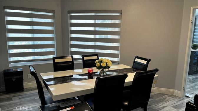 Dining room, Interior, Marble, Wood Texture Flooring