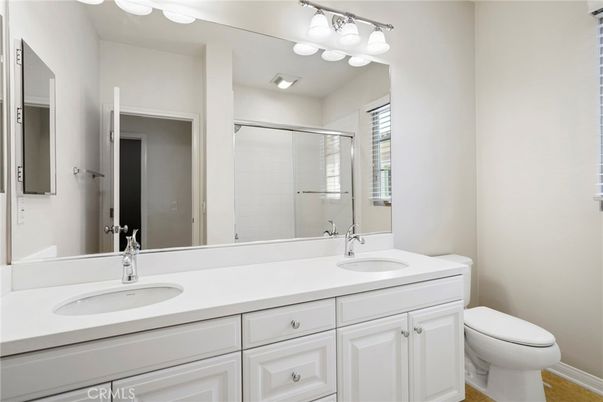 Bathroom, Dual Sink Vanities, Glass Shower, Interior