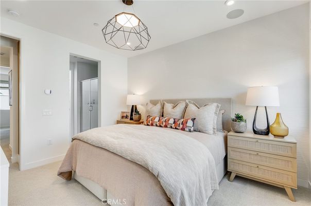 Bedroom, Interior, Pendant Lights, Recessed Lighting