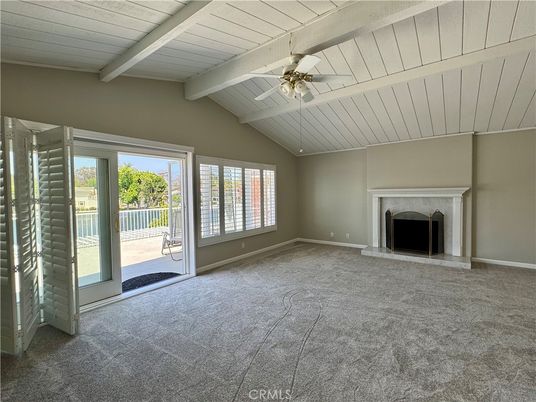 Empty room, Fireplace, Interior