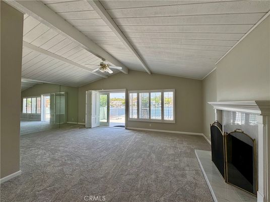 Empty room, Fireplace, Interior