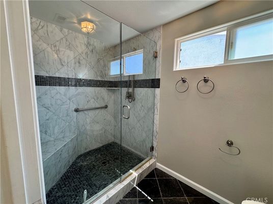 Bathroom, Glass Shower, Interior, Marble Walls