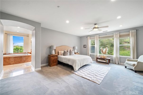 Bedroom, Interior, Recessed Lighting