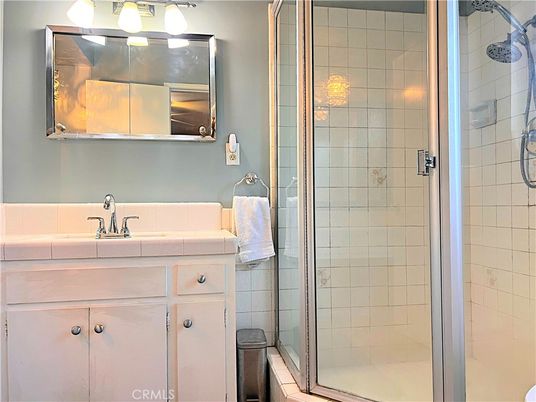 Bathroom, Glass Shower, Interior, Tile Countertops