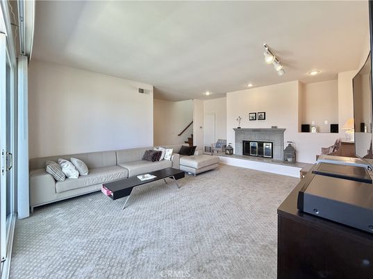 Fireplace, Interior, Living room, Recessed Lighting